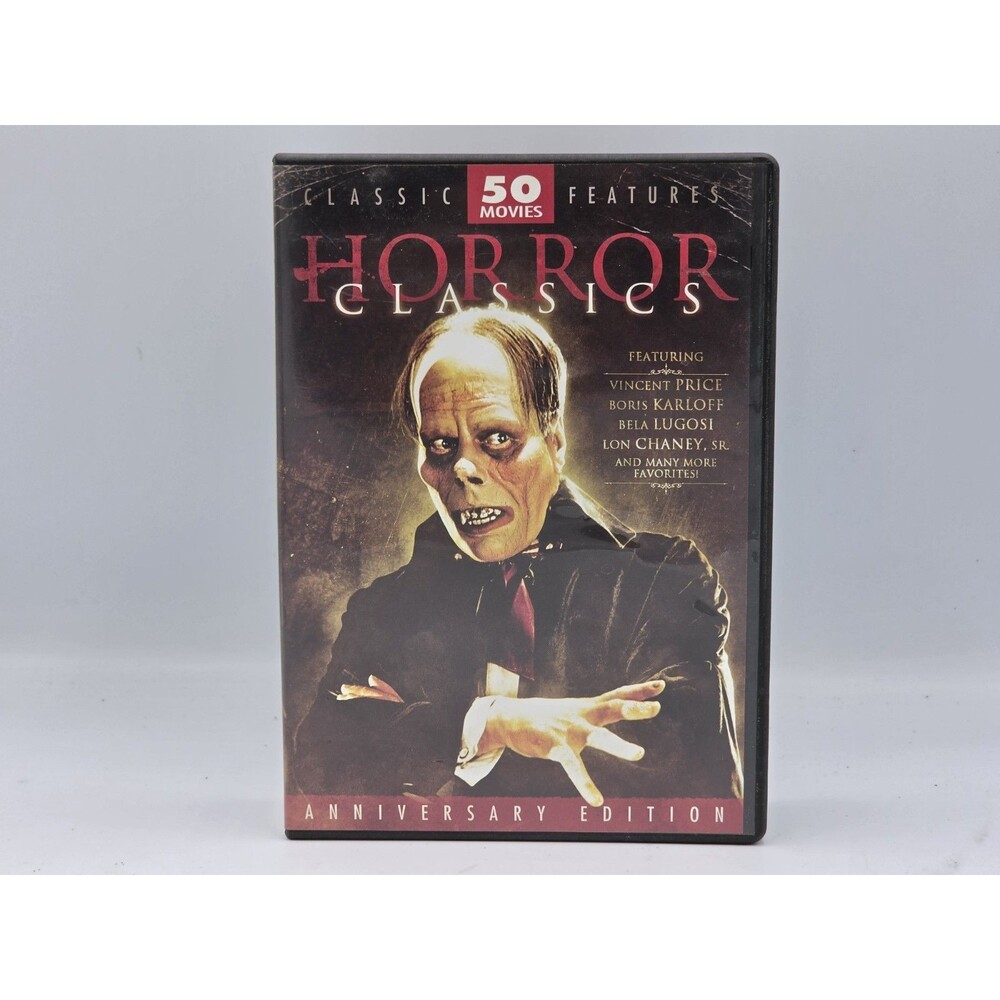 Horror Classics 50 Movies DVD 12 DISC SET - ANIVERSARY EDITION